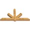 Ekena Millwork Kennewick Rough Sawn Timber Gable Bracket, Western Red Cedar, 84"W x 45"H x 6"D x 6"F, 13/12 Pitch GBW084X45X0606KEN00RWR - alternate 2